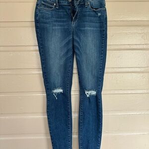 Classic Blue Distressed Women's Jeans